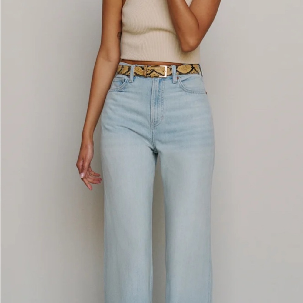 Reformation Cary Lived-in Wide Leg Jean